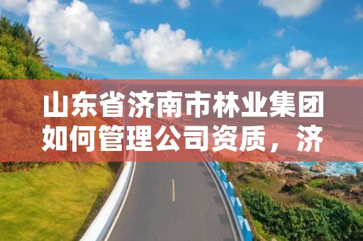 山东省济南市林业集团如何管理公司资质,济南林业园林绿化局
