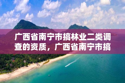 广西省南宁市搞林业二类调查的资质,广西省南宁市搞林业二类调查的资质公司