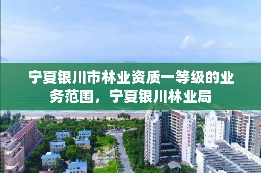 宁夏银川市林业资质一等级的业务范围,宁夏银川林业局