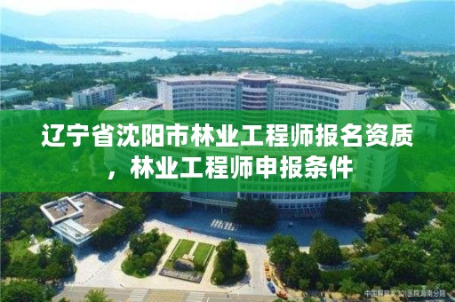 辽宁省沈阳市林业工程师报名资质,林业工程师申报条件