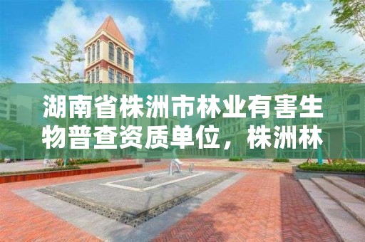 湖南省株洲市林业有害生物普查资质单位，株洲林业局