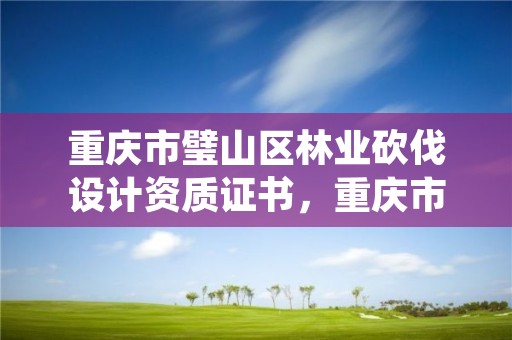 重庆市璧山区林业砍伐设计资质证书,重庆市璧山区林业砍伐设计资质证书在哪办理