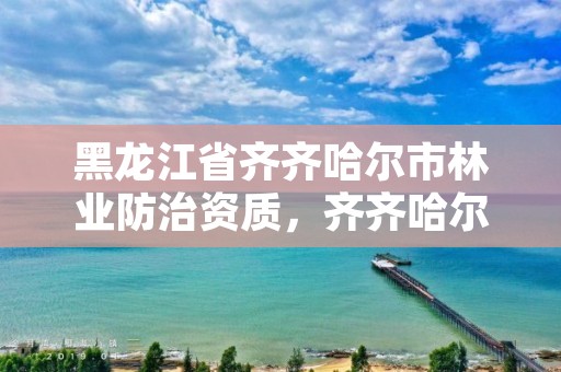 黑龙江省齐齐哈尔市林业防治资质,齐齐哈尔市林业机械厂
