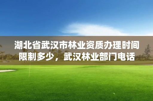 湖北省武汉市林业资质办理时间限制多少,武汉林业部门电话