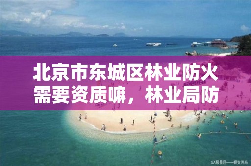 北京市东城区林业防火需要资质嘛,林业局防火办什么编制