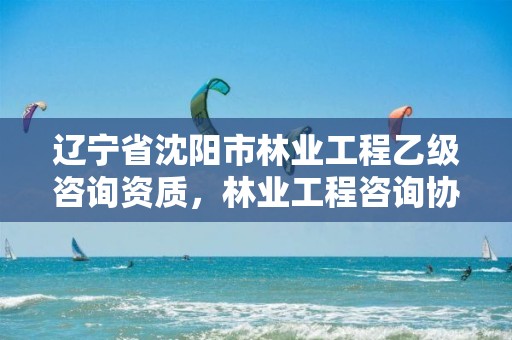 辽宁省沈阳市林业工程乙级咨询资质,林业工程咨询协会
