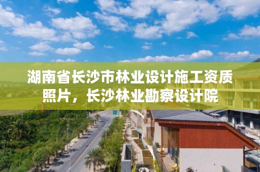 湖南省长沙市林业设计施工资质照片，长沙林业勘察设计院