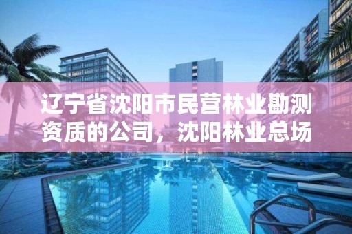 辽宁省沈阳市民营林业勘测资质的公司,沈阳林业总场