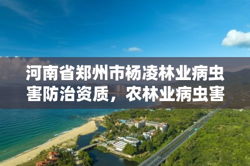 河南省郑州市杨凌林业病虫害防治资质,农林业病虫害防治 招标