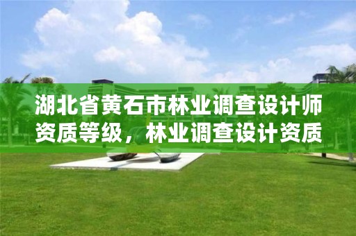 湖北省黄石市林业调查设计师资质等级,林业调查设计资质放开