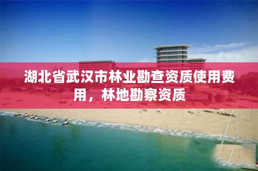 湖北省武汉市林业勘查资质使用费用,林地勘察资质