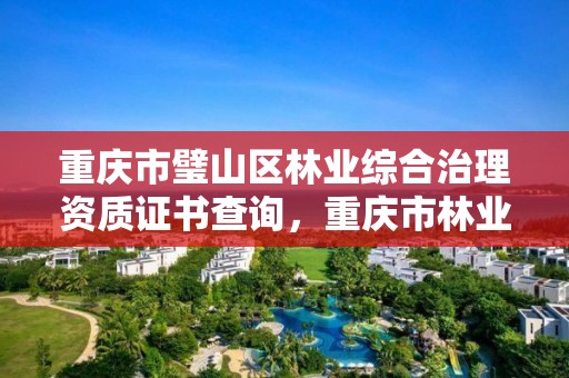 重庆市璧山区林业综合治理资质证书查询,重庆市林业执法与森林防火综合保障基地项目
