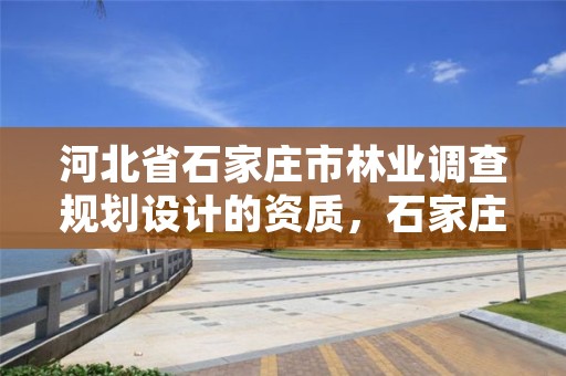 河北省石家庄市林业调查规划设计的资质，石家庄林业局招标公告