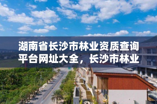 湖南省长沙市林业资质查询平台网址大全,长沙市林业局举报电话