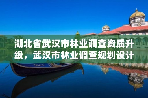湖北省武汉市林业调查资质升级,武汉市林业调查规划设计有限公司
