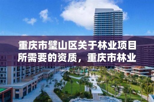 重庆市璧山区关于林业项目所需要的资质,重庆市林业管理办法