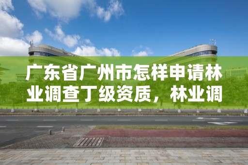 广东省广州市怎样申请林业调查丁级资质，林业调查资质办理