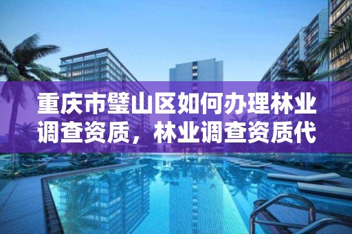 重庆市璧山区如何办理林业调查资质,林业调查资质代办