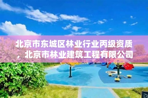 北京市东城区林业行业丙级资质,北京市林业建筑工程有限公司