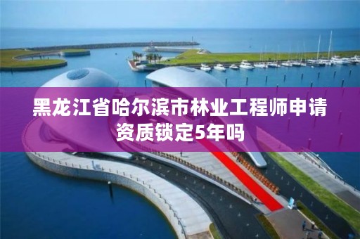 黑龙江省哈尔滨市林业工程师申请资质锁定5年吗
