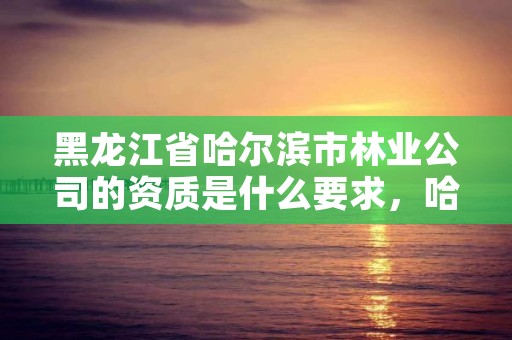 黑龙江省哈尔滨市林业公司的资质是什么要求,哈尔滨林业局管辖范围