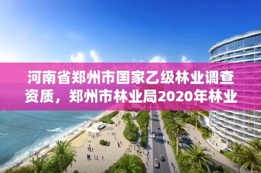 河南省郑州市国家乙级林业调查资质,郑州市林业局2020年林业产业项目
