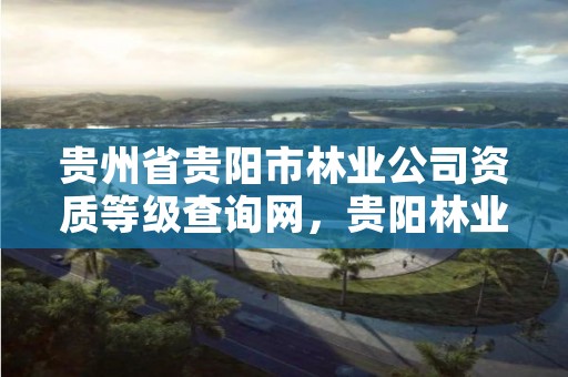 贵州省贵阳市林业公司资质等级查询网,贵阳林业局官网
