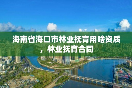海南省海口市林业抚育用啥资质,林业抚育合同