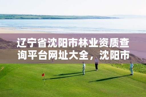 辽宁省沈阳市林业资质查询平台网址大全,沈阳市林业和草原局官网