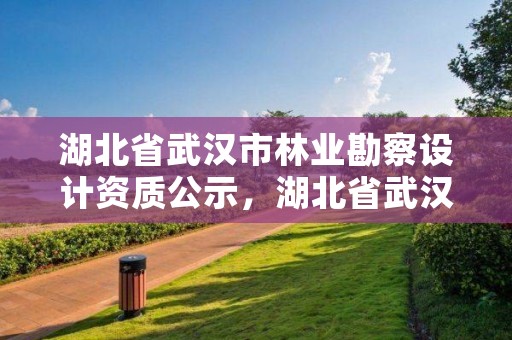 湖北省武汉市林业勘察设计资质公示,湖北省武汉市林业勘察设计资质公示公告
