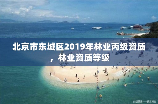 北京市东城区2019年林业丙级资质,林业资质等级