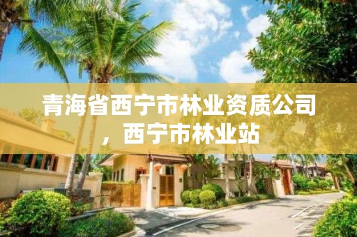 青海省西宁市林业资质公司，西宁市林业站