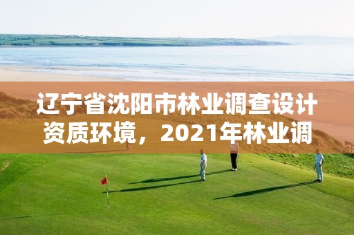 辽宁省沈阳市林业调查设计资质环境,2021年林业调查规划设计资质