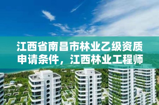 江西省南昌市林业乙级资质申请条件,江西林业工程师评审条件