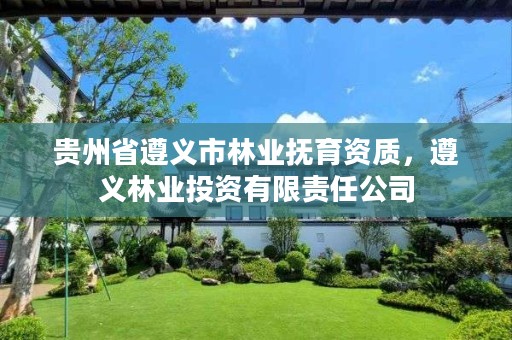 贵州省遵义市林业抚育资质,遵义林业投资有限责任公司