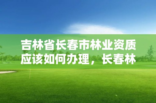 吉林省长春市林业资质应该如何办理,长春林业工作总站