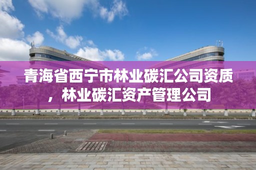 青海省西宁市林业碳汇公司资质，林业碳汇资产管理公司
