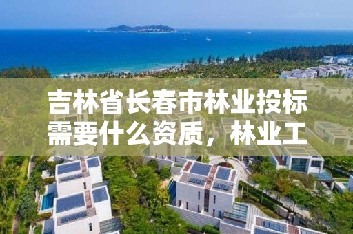 吉林省长春市林业投标需要什么资质,林业工程招投标管理办法