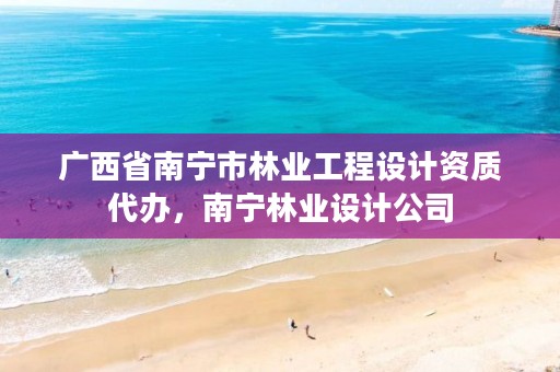 广西省南宁市林业工程设计资质代办,南宁林业设计公司