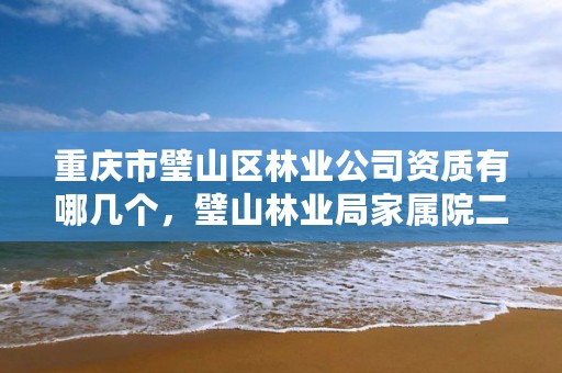 重庆市璧山区林业公司资质有哪几个,璧山林业局家属院二手房