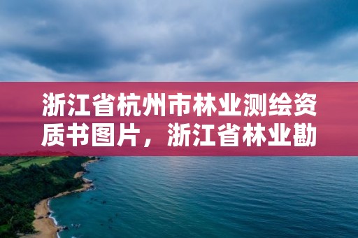 浙江省杭州市林业测绘资质书图片，浙江省林业勘测规划设计有限公司待遇