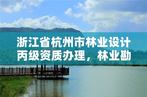 浙江省杭州市林业设计丙级资质办理，林业勘察设计丙级资质