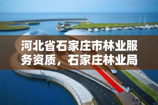 河北省石家庄市林业服务资质,石家庄林业局举报电话