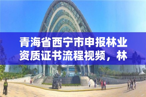 青海省西宁市申报林业资质证书流程视频，林业资质要求
