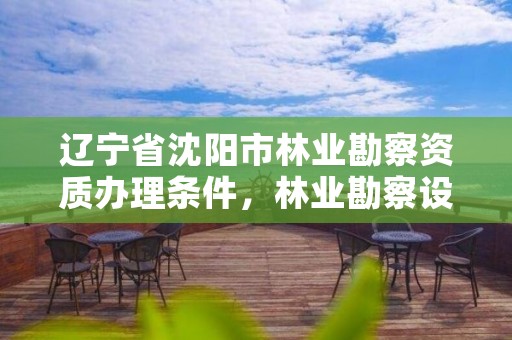 辽宁省沈阳市林业勘察资质办理条件,林业勘察设计资质