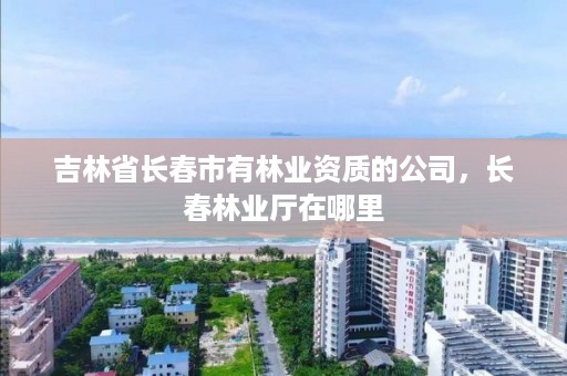 吉林省长春市有林业资质的公司，长春林业厅在哪里