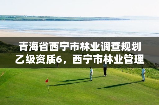 青海省西宁市林业调查规划乙级资质6,西宁市林业管理条例