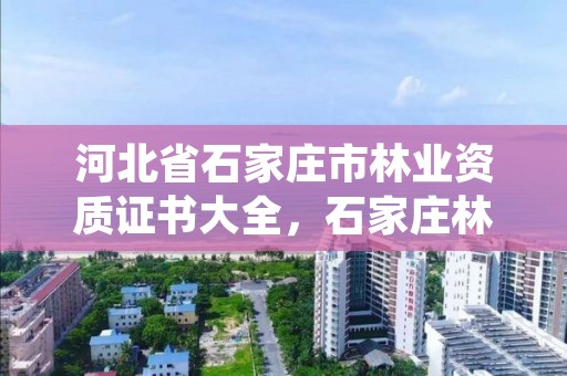 河北省石家庄市林业资质证书大全，石家庄林业局招标公告