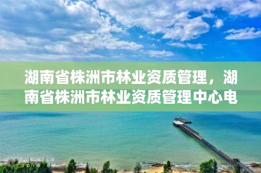 湖南省株洲市林业资质管理,湖南省株洲市林业资质管理中心电话