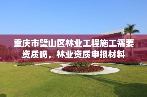 重庆市璧山区林业工程施工需要资质吗,林业资质申报材料